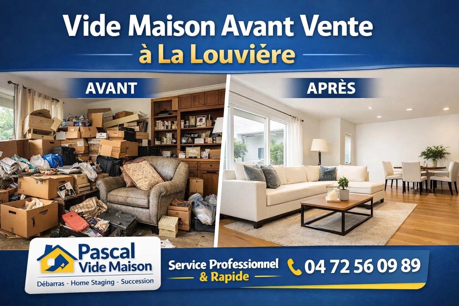 vide maison la louviere