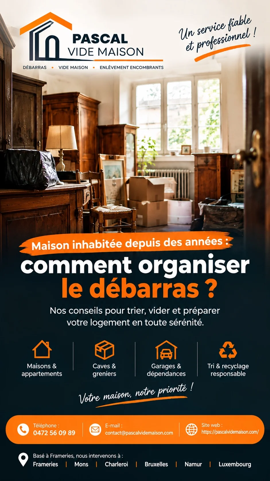 Maison inhabitée depuis des années